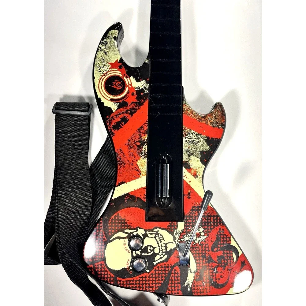 React Reaper RTPS2696 PlayStation 2 Guitar Hero Wireless Guitar No Dongle Tested
